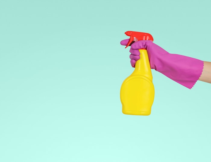 Cleaning products in action